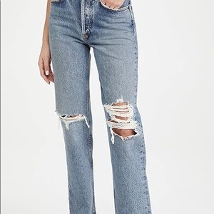 New with tags Agolde denim jeans with holes